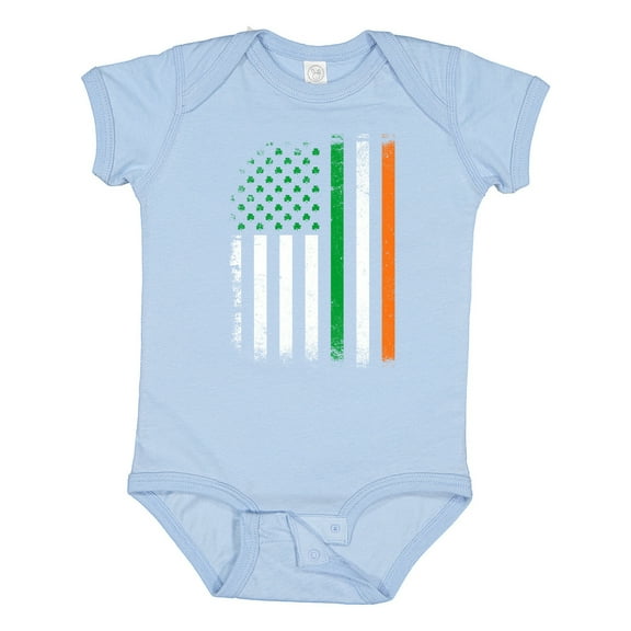 Inktastic Irish American Flag Boys or Girls Baby Bodysuit