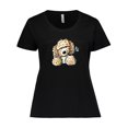 thumbnail image 1 of Inktastic Irish Cream Doodle Women's Plus Size T-Shirt, 1 of 5
