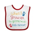 thumbnail image 1 of Inktastic Irish Dancer Future Boys or Girls Baby Bib, 1 of 4