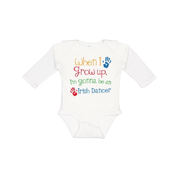 Inktastic Irish Dancer Future Boys or Girls Long Sleeve Baby Bodysuit
