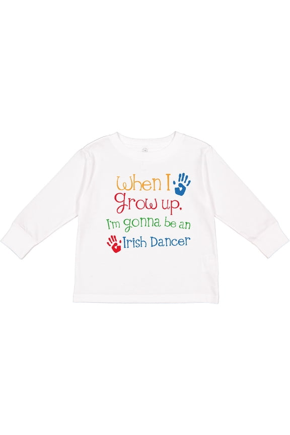 Irish Dancer Future Boys or Girls Long Sleeve Toddler T-Shirt