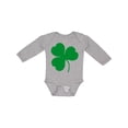 thumbnail image 1 of Inktastic Irish Green Shamrock Boys or Girls Long Sleeve Baby Bodysuit, 1 of 5