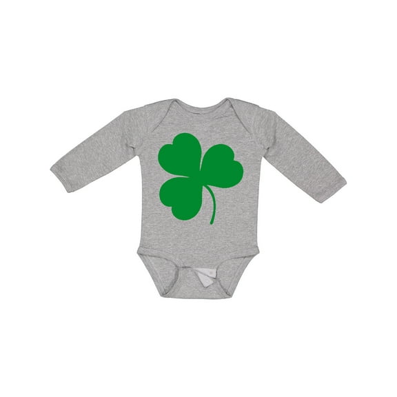 Inktastic Irish Green Shamrock Boys or Girls Long Sleeve Baby Bodysuit