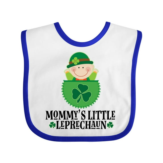 Inktastic Irish Mommy Little Leprechaun Boys or Girls Baby Bib
