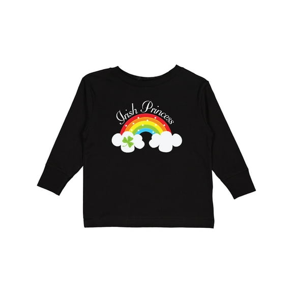 Inktastic Irish Princess St Patricks Day Rainbow Girls Long Sleeve Toddler T-Shirt