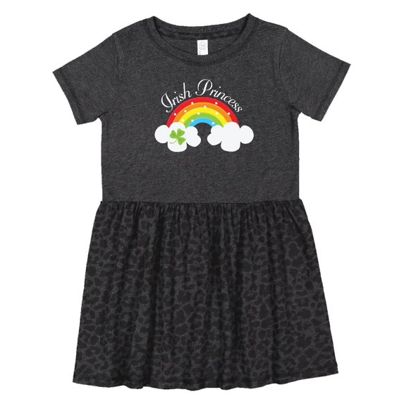 Inktastic Irish Princess St Patricks Day Rainbow Girls Toddler Dress