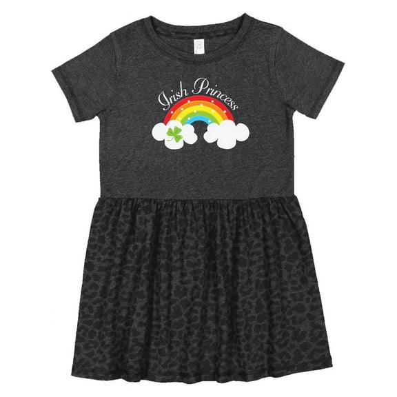 Inktastic Irish Princess St Patricks Day Rainbow Girls Toddler Dress