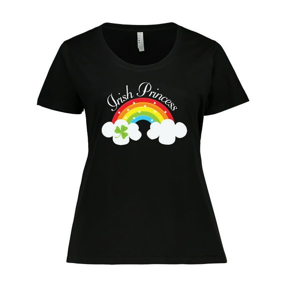 Inktastic Irish Princess St Patricks Day Rainbow Women's Plus Size T-Shirt