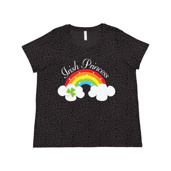 Inktastic Irish Princess St Patricks Day Rainbow Women's Plus Size T-Shirt