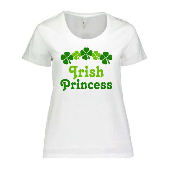 Inktastic Irish Princess (clover) Women's Plus Size T-Shirt