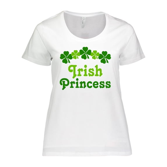 Inktastic Irish Princess (clover) Women's Plus Size T-Shirt