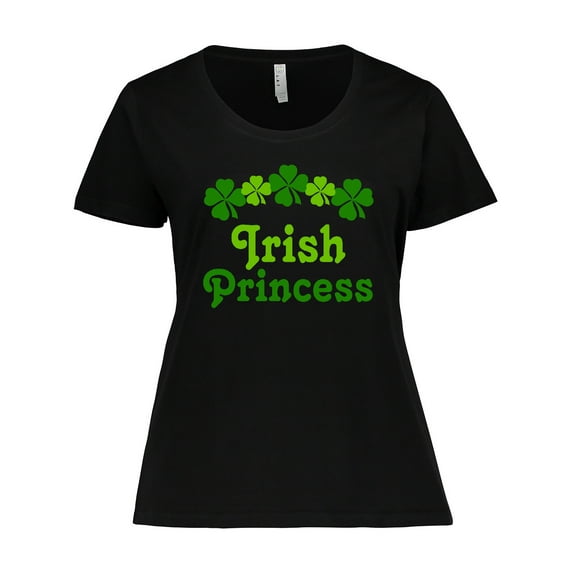 Inktastic Irish Princess (clover) Women's Plus Size T-Shirt