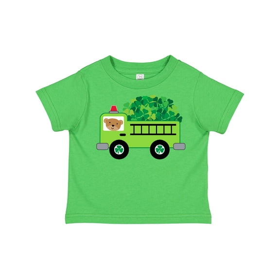 Inktastic Irish St Patricks Day Fire Truck Boys or Girls Toddler T-Shirt