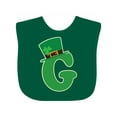 thumbnail image 1 of Inktastic Irish St Patricks Day Letter G Monogram Boys or Girls Baby Bib, 1 of 4