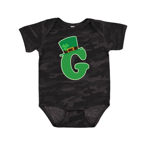 Inktastic Irish St Patricks Day Letter G Monogram Boys or Girls Baby Bodysuit