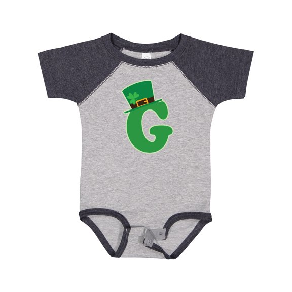 Inktastic Irish St Patricks Day Letter G Monogram Boys or Girls Baby Bodysuit