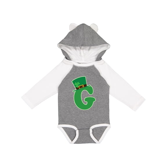 Inktastic Irish St Patricks Day Letter G Monogram Boys or Girls Long Sleeve Baby Bodysuit