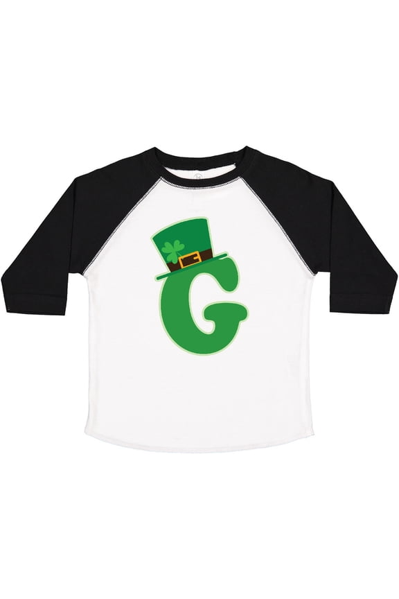 Irish St Patricks Day Letter G Monogram Boys or Girls Toddler T-Shirt