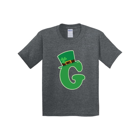 Inktastic Irish St Patricks Day Letter G Monogram Youth T-Shirt