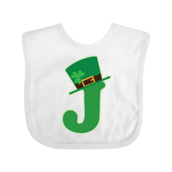Inktastic Irish St Patricks Day Letter J Monogram Boys or Girls Baby Bib