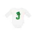 thumbnail image 1 of Inktastic Irish St Patricks Day Letter J Monogram Boys or Girls Long Sleeve Baby Bodysuit, 1 of 5