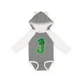 thumbnail image 1 of Inktastic Irish St Patricks Day Letter J Monogram Boys or Girls Long Sleeve Baby Bodysuit, 1 of 5