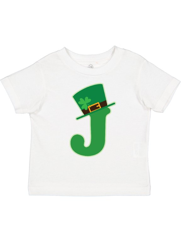 Irish St Patricks Day Letter J Monogram Boys or Girls Toddler T-Shirt