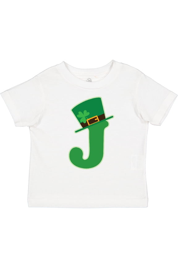 Irish St Patricks Day Letter J Monogram Boys or Girls Toddler T-Shirt