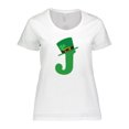 thumbnail image 1 of Inktastic Irish St Patricks Day Letter J Monogram Women's Plus Size T-Shirt, 1 of 5