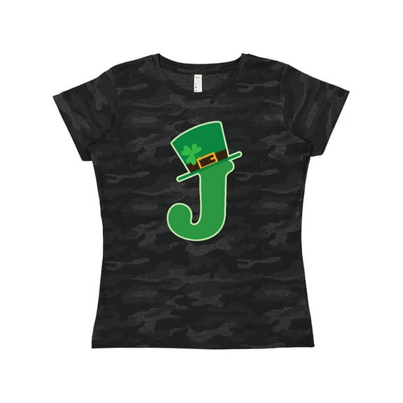 Inktastic Irish St Patricks Day Letter J Monogram Women's T-Shirt