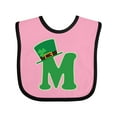 thumbnail image 1 of Inktastic Irish St Patricks Day Letter M Monogram Boys or Girls Baby Bib, 1 of 4