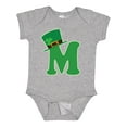 thumbnail image 1 of Inktastic Irish St Patricks Day Letter M Monogram Boys or Girls Baby Bodysuit, 1 of 5