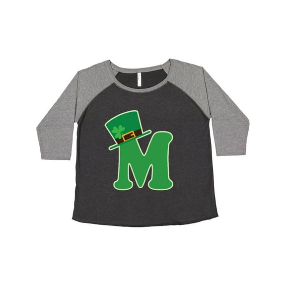 Inktastic Irish St Patricks Day Letter M Monogram Women's Plus Size T-Shirt