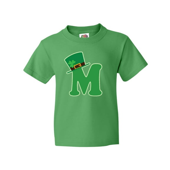 Inktastic Irish St Patricks Day Letter M Monogram Youth T-Shirt