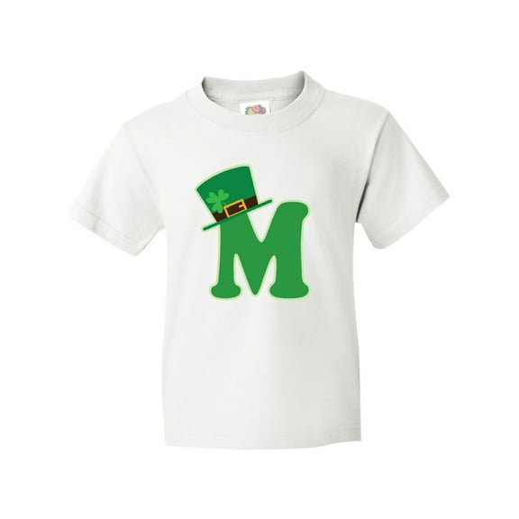 Inktastic Irish St Patricks Day Letter M Monogram Youth T-Shirt