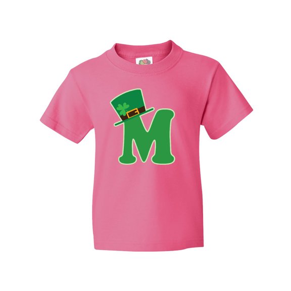 Inktastic Irish St Patricks Day Letter M Monogram Youth T-Shirt