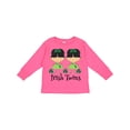 thumbnail image 1 of Inktastic Irish Twins St Patricks Girls Girls Long Sleeve Toddler T-Shirt, 1 of 5