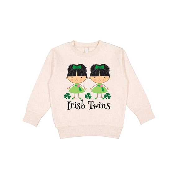 Inktastic Irish Twins St Patricks Girls Toddler Sweatshirt