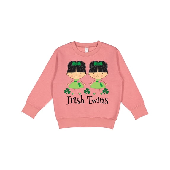 Inktastic Irish Twins St Patricks Girls Toddler Sweatshirt