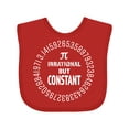 thumbnail image 1 of Inktastic Irrational but Constant- Pi Day Boys or Girls Baby Bib, 1 of 4