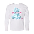 thumbnail image 1 of Inktastic It Is Well with my Soul Pink Arrow Long Sleeve Youth T-Shirt, 1 of 5