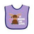 thumbnail image 1 of Inktastic It Moose Be Love with Cute Moose Boys or Girls Baby Bib, 1 of 4