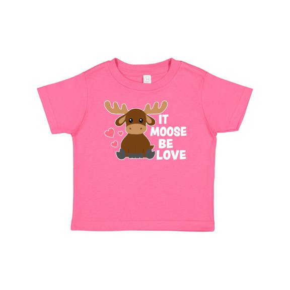 Inktastic It Moose Be Love with Cute Moose Boys or Girls Baby T-Shirt