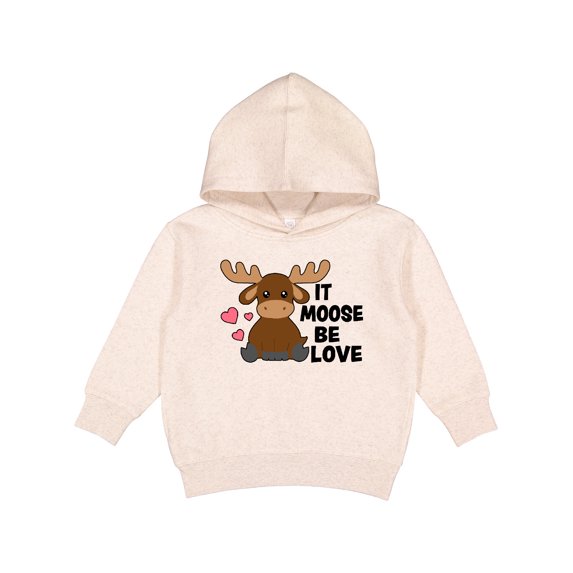 Inktastic It Moose Be Love with Cute Moose Toddler Hoodie
