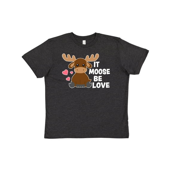 Inktastic It Moose Be Love with Cute Moose Youth T-Shirt