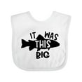 thumbnail image 1 of Inktastic It Was This Big Fishing Humor Boys or Girls Baby Bib, 1 of 4
