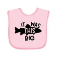 thumbnail image 1 of Inktastic It Was This Big Fishing Humor Boys or Girls Baby Bib, 1 of 4