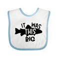 thumbnail image 1 of Inktastic It Was This Big Fishing Humor Boys or Girls Baby Bib, 1 of 4