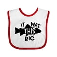 thumbnail image 1 of Inktastic It Was This Big Fishing Humor Boys or Girls Baby Bib, 1 of 4