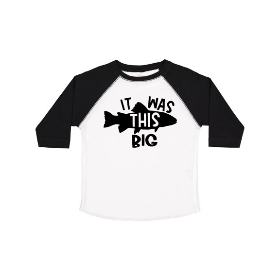 Inktastic It Was This Big Fishing Humor Boys or Girls Toddler T-Shirt